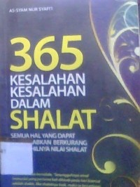 Image of 365 Kesalahan Kesalahan Dalam Shalat