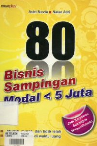 Image of 80 BISNIS SAMPINGAN MODAL 5 JUTA