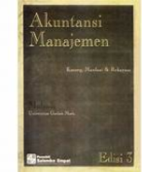 Image of Akuntansi manajemen = konsep manfaat & rekayasa