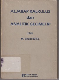 Image of Aljabar Kalkulus Dan Analitik Geometri