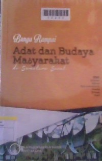 Image of Bunga Rampai Adat Dan Budaya Masyarakat DiSumatra Barat
