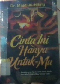 Image of cinta ini  hanya untuk-mu