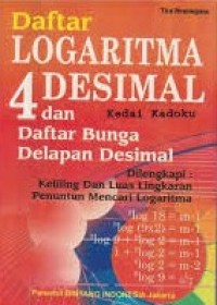 Image of Daftar Logaritma 4 Desimal Dan Daftar Bunga Delapan Desimal