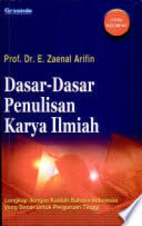 Image of Dasar dasar penulisan karya ilmiah