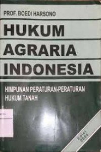 Image of Hukum Agraria Indonesia