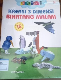 Image of Kreasi 3 Dimensi Binatang Malam