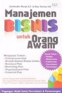 Image of Manajemen Bisnis Untuk Orang Awam