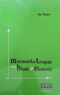 Image of Matematika Terapan untuk bisnis dan ekonomi