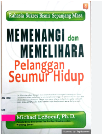 Image of MEMENANGI DAN MEMELIHARA PELANGGAN SEUMUR HIDUP