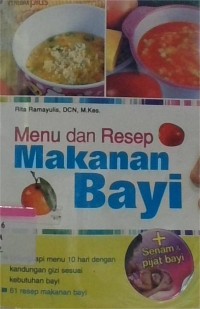 Image of Menu dan resep makanan bayi