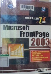 Image of Mahir dalam 7 Hari Microsoft Frontpage 2003
