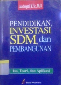 Image of Pendidikan Investasi SDM, Dan Pembangunan