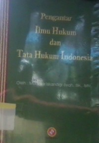 Image of Pengantar ilmu hukum dan tata hukum Indonesia