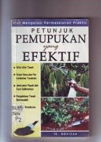 Image of Petunjuk Pemupukan yang efektif