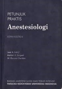 Image of Petunjuk Praktis Anestesiologi
