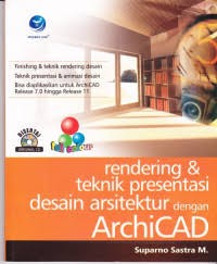 Image of rending & teknik presentasi desain arsektektur dengan archiCAD
