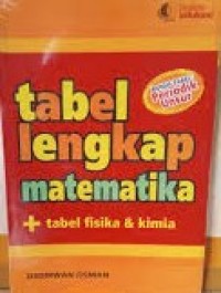 Image of Tabel Lengkap Matematika + Tabel Fisika & KimiaOsdirwan  Osman