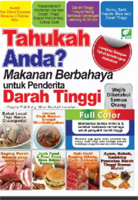 Image of Tahukah anda? makanan berbahaya untuk penderita  darah tinggi