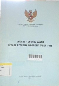 Image of Undang - Undang Dasar Negara Republik Indonesia Tahun 1945