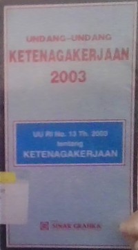Image of Undang-Undang Ketenagakerjaan 2003