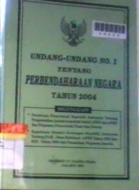 Image of Undang-undang No. 1 tentang perbendaharaan negara tahun 2004