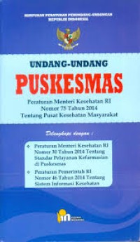 Image of Undang-Undang Puskesmnas