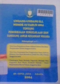 Image of Undang-Undang R.I Nomor 15 Tahun 2004